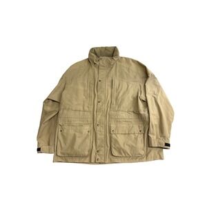 Orvis Sporting Traditions Mens XXL Khaki Field Jacket Tan Utility Hunting Coat
